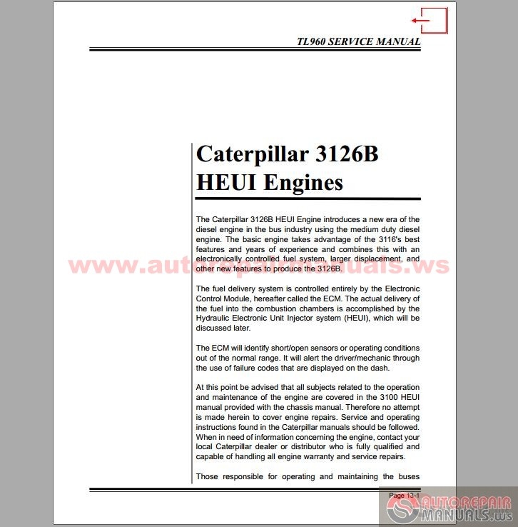 cat 3126b service manual
